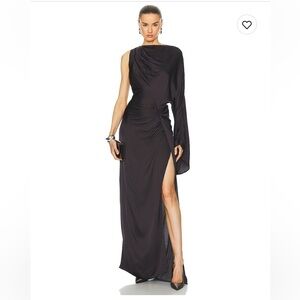 L’Academie by Marianna Cassia Gown in Dark Brown